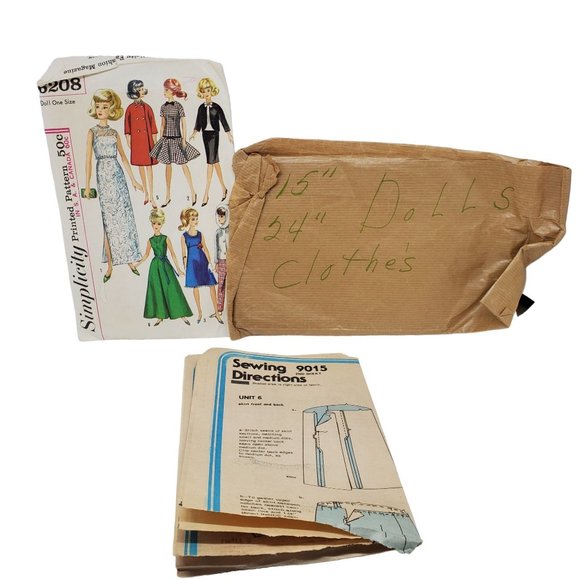 Vtg Sewing Patterns 60's 70's 80s Children Costumes Women Home Decor Dolls Cut - Picture 12 of 13